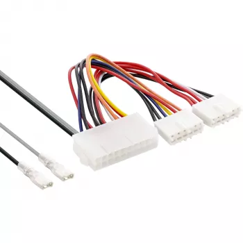 InLine interner Stromadapter 20-Pin ATX-NT auf P8/P9 AT-Mainboard + Schalter 20/0,80m