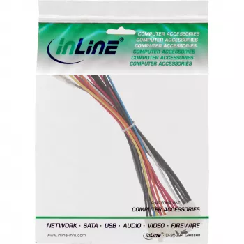 InLine interner Stromadapter 20-Pin ATX-NT auf P8/P9 AT-Mainboard + Schalter 20/0,80m