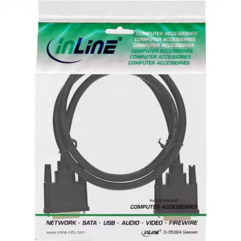 InLine DVI-D-Kabel, Premium, 24+1 M/M, Dual Link, vergoldet, 2m