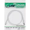 InLine Patchkabel, S/FTP (PiMf), Cat.8.1, 2000MHz, halogenfrei, weiß, 0,5m