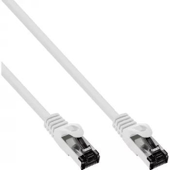 InLine Patchkabel, S/FTP (PiMf), Cat.8.1, 2000MHz, halogenfrei, weiß, 3m