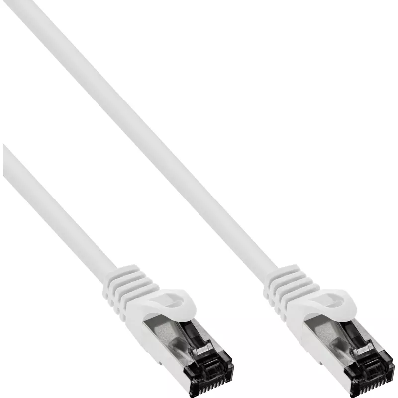 InLine Patchkabel, S/FTP (PiMf), Cat.8.1, 2000MHz, halogenfrei, weiß, 7,5m