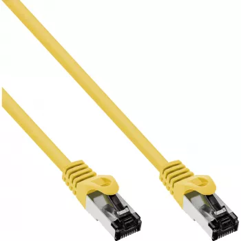 InLine Patchkabel, S/FTP (PiMf), Kat.8.1, 2000 MHz, halogenfrei, gelb, 1 m