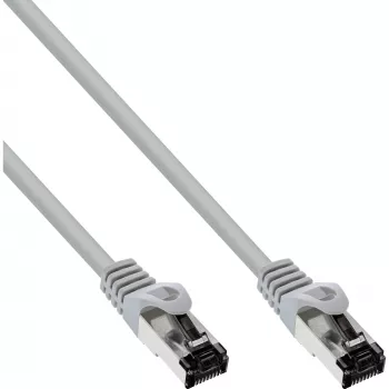 InLine Patchkabel, S/FTP (PiMf), Cat.8.1, 2000MHz, halogenfrei, grau, 1,5m