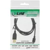InLine Micro-USB-2.0-Kabel USB Typ A Stecker / Micro-B Stecker, schwarz, 0,5 m