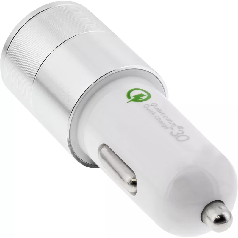 InLine USB Autoladegerät Power-Adapter Quick Charge 3.0, weiß
