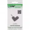 InLine DC-Adapter 5,5x2,1 mm DC-Stecker männlich/weiblich abgewinkelt Universal Schwarz