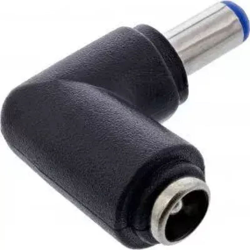 InLine DC-Adapter 5,5x2,1 mm DC-Stecker männlich/weiblich abgewinkelt Universal Schwarz