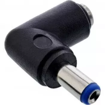 InLine DC-Adapter 5,5x2,1 mm DC-Stecker männlich/weiblich abgewinkelt Universal Schwarz