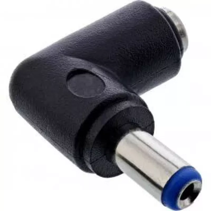 InLine DC-Adapter 5,5x2,1 mm DC-Stecker männlich/weiblich abgewinkelt Universal Schwarz