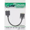 DVI-I-Adapterkabel InLine 17301 DVI-I Stecker / DVI-I Buchse + S-VGA-Buchse