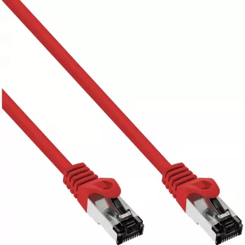 InLine Patchkabel, S/FTP (PiMf), Cat.8.1, 2000MHz, halogenfrei, rot, 10m