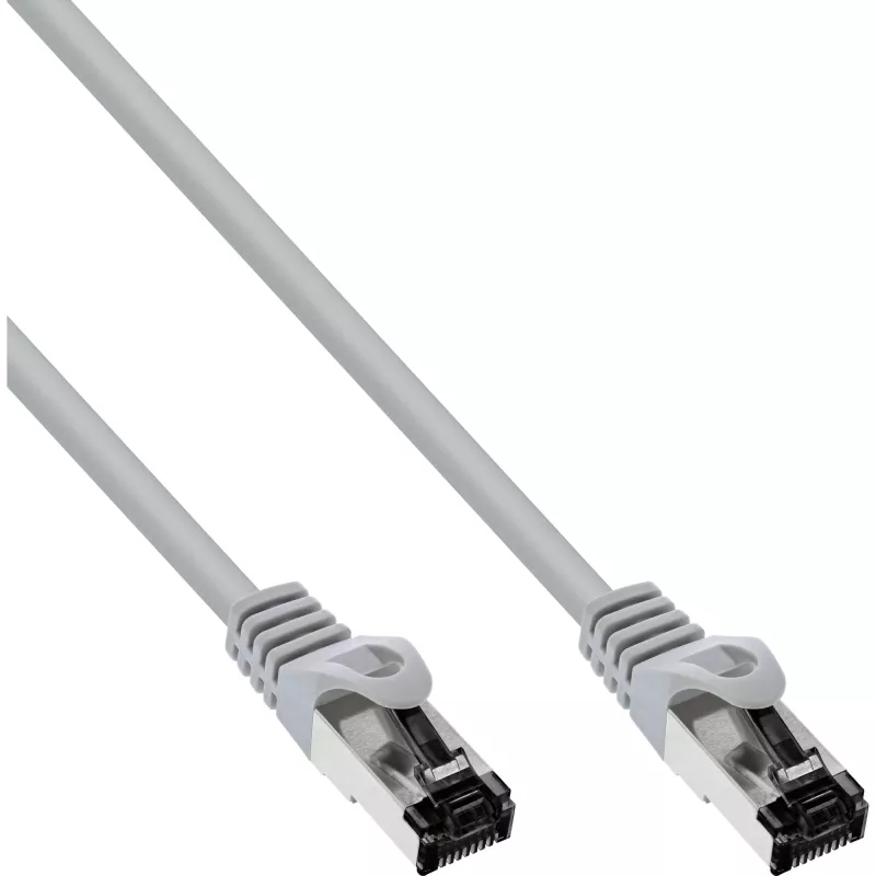 InLine Patchkabel, S/FTP (PiMf), Cat.8.1, 2000MHz, halogenfrei, grau, 5m