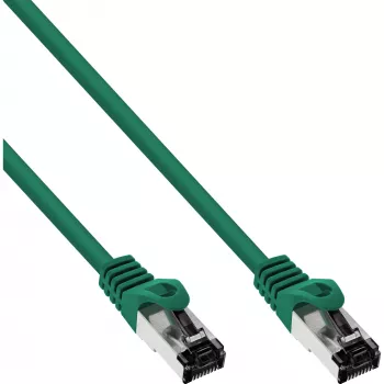 InLine Patchkabel, S/FTP (PiMf), Kat.8.1, 2000 MHz, halogenfrei, grün, 2 m