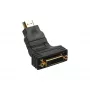 InLine HDMI zu DVI Adapter HDMI Stecker / 24+1 Buchse 180° abgewinkelt vergoldet