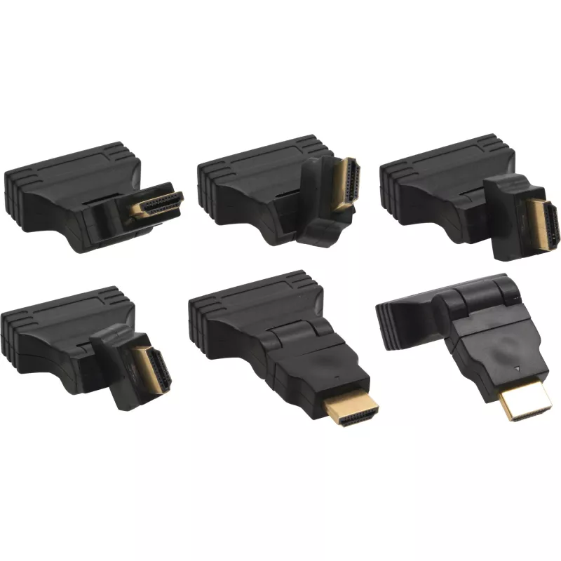 InLine HDMI zu DVI Adapter HDMI Stecker / 24+1 Buchse 180° abgewinkelt vergoldet