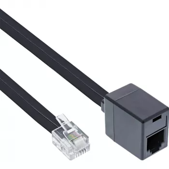 InLine Modular-Kabel RJ12 6P6C Stecker / Buchse 10m