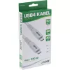 InLine USB4-Kabel, USB-C Stecker/Stecker, PD 240W, 8K60Hz, TPE, weiß, 1m