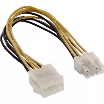 InLine Internes Stromkabel 8 Pin Stecker / Buchse 0,20m