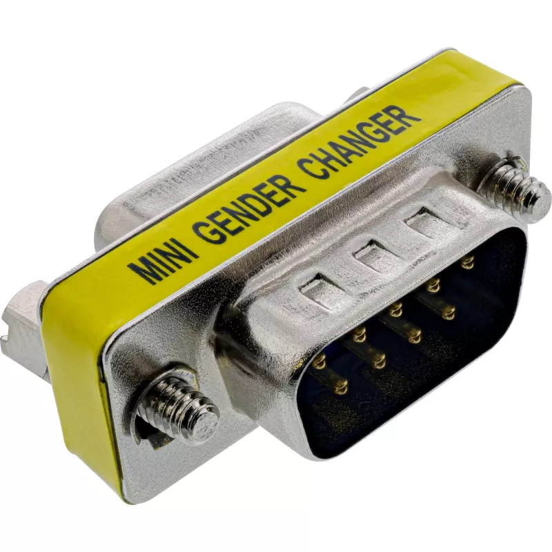 InLine Mini Adapter 9 Pin serial male / female