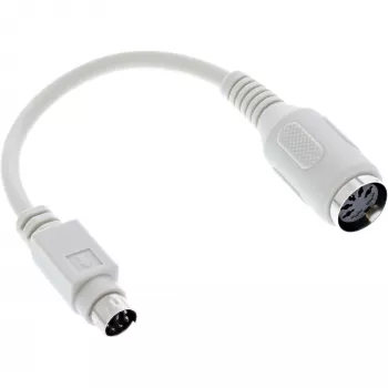 InLine Tastaturadapterkabel 5-polig DIN-Buchse / PS/2-Stecker ca. 10 cm