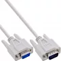 InLine Serielle Verlängerung, 9-polig Stecker/Buchse, vergossen, 1:1 belegt, 2 m