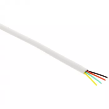 InLine Modular Kabel 4-adriges Flachbandkabel weiß 100m Ring