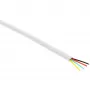 InLine Modular Kabel 4-adriges Flachbandkabel weiß 100m Ring