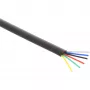 InLine Modulares Kabel 6-adriges Flachbandkabel schwarz 100m Ring