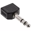 InLine Audio Adapter 6,3mm Stereo-Klinkenstecker / 2x 3,5mm Stereo-Klinkenbuchse