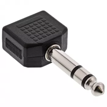 InLine Audio Adapter 6,3mm Stereo-Klinkenstecker / 2x 3,5mm Stereo-Klinkenbuchse