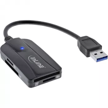 InLine Kartenleser USB 3.1 USB-A, für SD/SDHC/SDXC, microSD, UHS-II-kompatibel