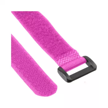 InLine Kabelbinder Klettverschluss 20 x 200 mm, 10 Stück, pink