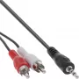Audiokabel 2x Cinch-Stecker / 3,5 mm Stereo-Stecker 10 m InLine 89936