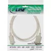 Nullmodemkabel InLine 9-polig Buchse/Buchse geklemmt 2 m beige