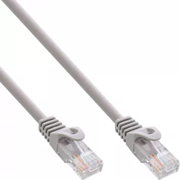 InLine Patchkabel U/UTP Cat.5e grau 0,3 m