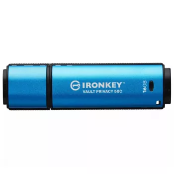 Kingston Technology IronKey 16GB USB-C Vault Privacy 50C AES-256 verschlüsselt, FIPS 197