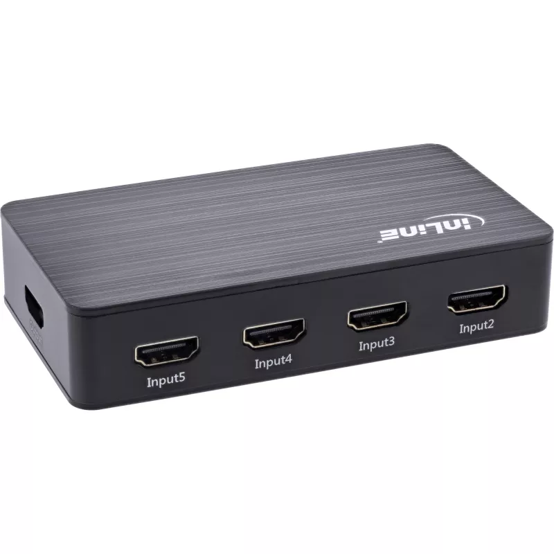 InLine HDMI Switch 5-Port 4K2K@60Hz HDCP 2.2 Schwarz