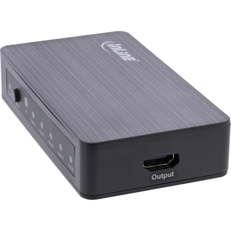 InLine HDMI Switch 5-Port 4K2K@60Hz HDCP 2.2 Schwarz