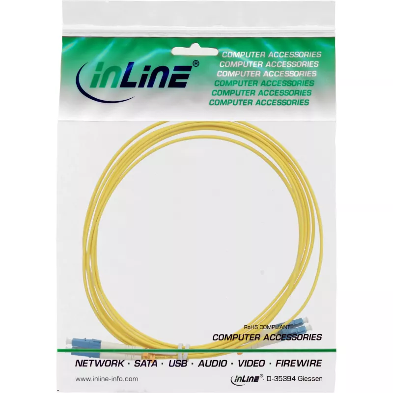 LWL-Duplexkabel LC/LC 9/125 µm OS2 3 m InLine 88656J