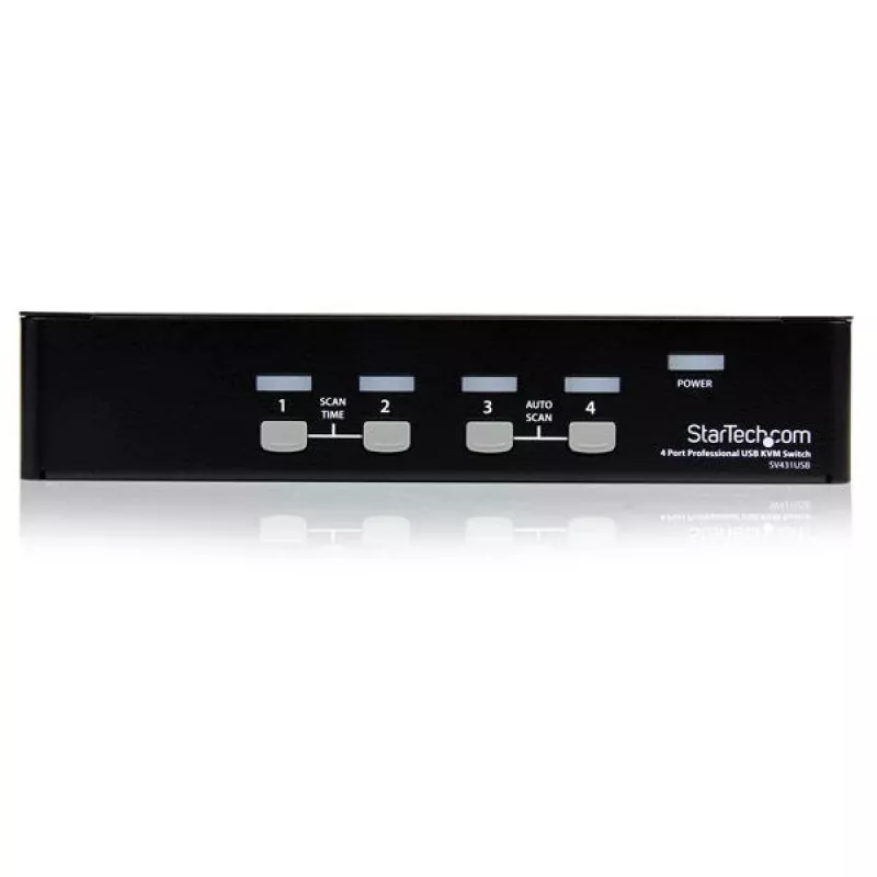 StarTech.com 4-Port professioneller VGA USB KVM-Switch mit Hub