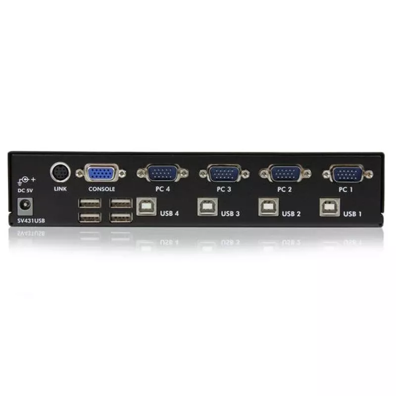 StarTech.com 4-Port professioneller VGA USB KVM-Switch mit Hub