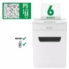 Aktenvernichter LEITZ IQ Protect Premium 6M P5 – Mikroschnitt, 18 L, Touch-Steuerung, 351×204×355 mm