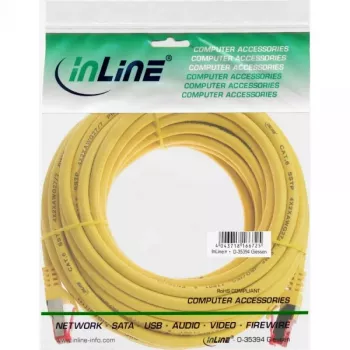 InLine Patchkabel S/FTP PiMF Cat.6 250MHz PVC CCA gelb 10m