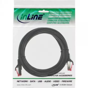 InLine Patchkabel S/FTP PiMF Cat.6 250MHz PVC CCA schwarz 2m