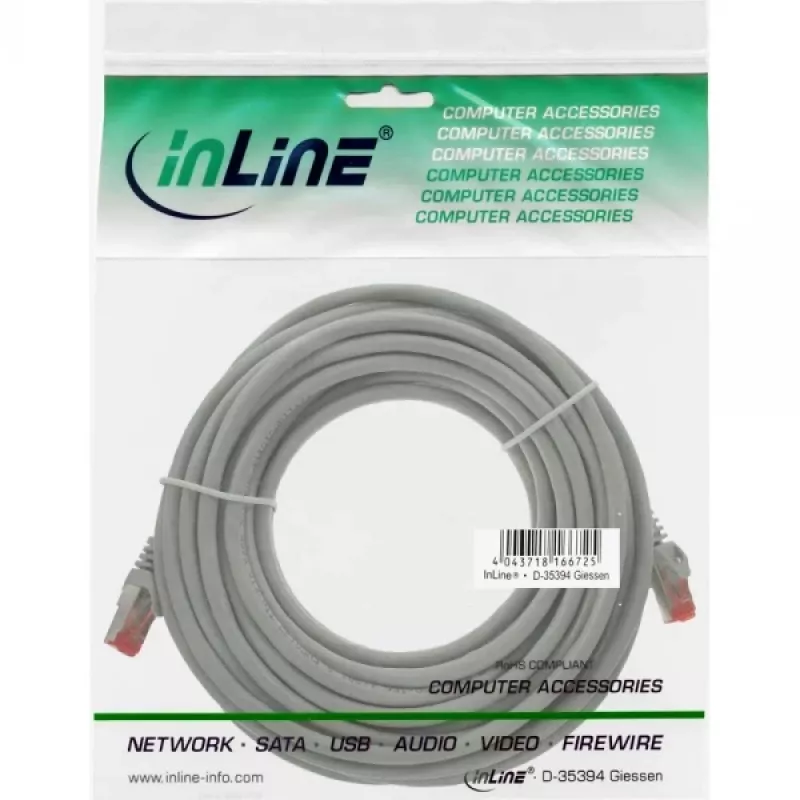 InLine Patchkabel S/FTP PiMF Cat.6 250MHz PVC CCA blau 7,5m