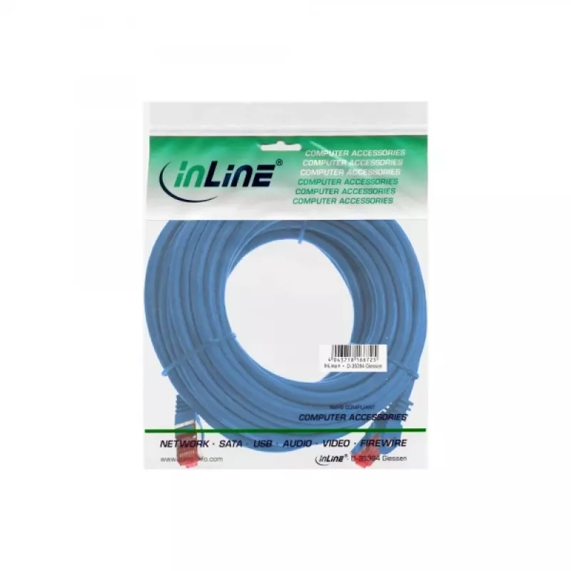 InLine Patchkabel S/FTP PiMF Cat.6 250MHz PVC CCA blau 5m
