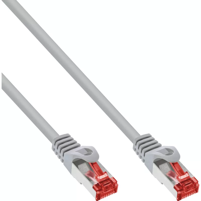 InLine Patchkabel S/FTP PiMF Cat.6 250MHz PVC CCA grau 10m
