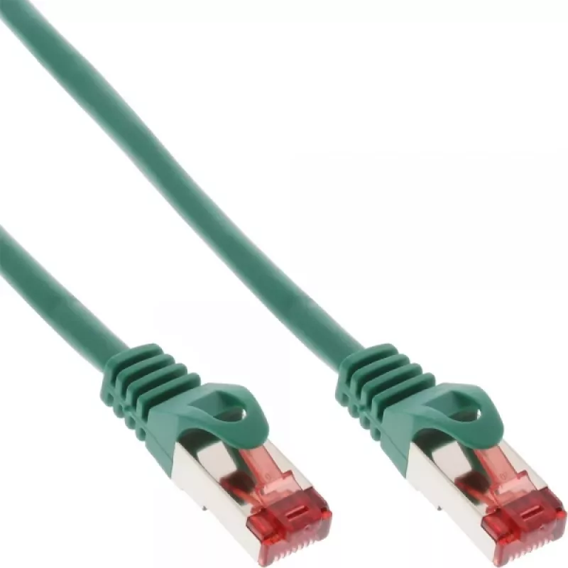 InLine Patchkabel S/FTP PiMF Cat.6 250MHz PVC CCA grün 10m
