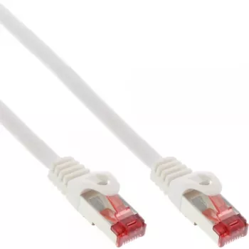 InLine Patchkabel S/FTP PiMF Cat.6 250MHz PVC CCA weiß 1m